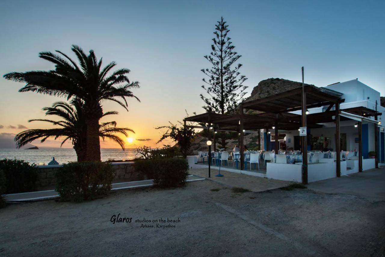 Апартаменты Glaros Luxury Studio On The Beach Аркаса Экстерьер фото