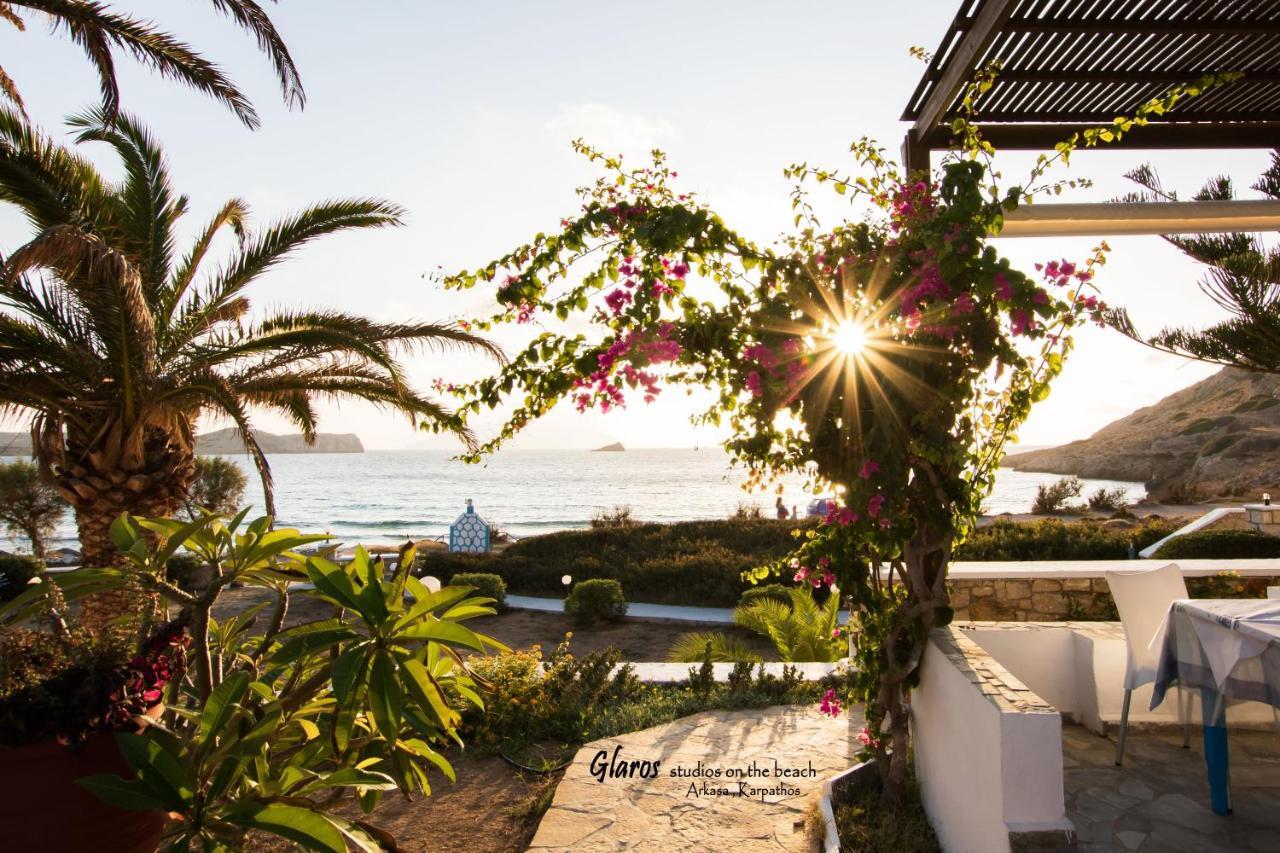 Апартаменты Glaros Luxury Studio On The Beach Аркаса Экстерьер фото