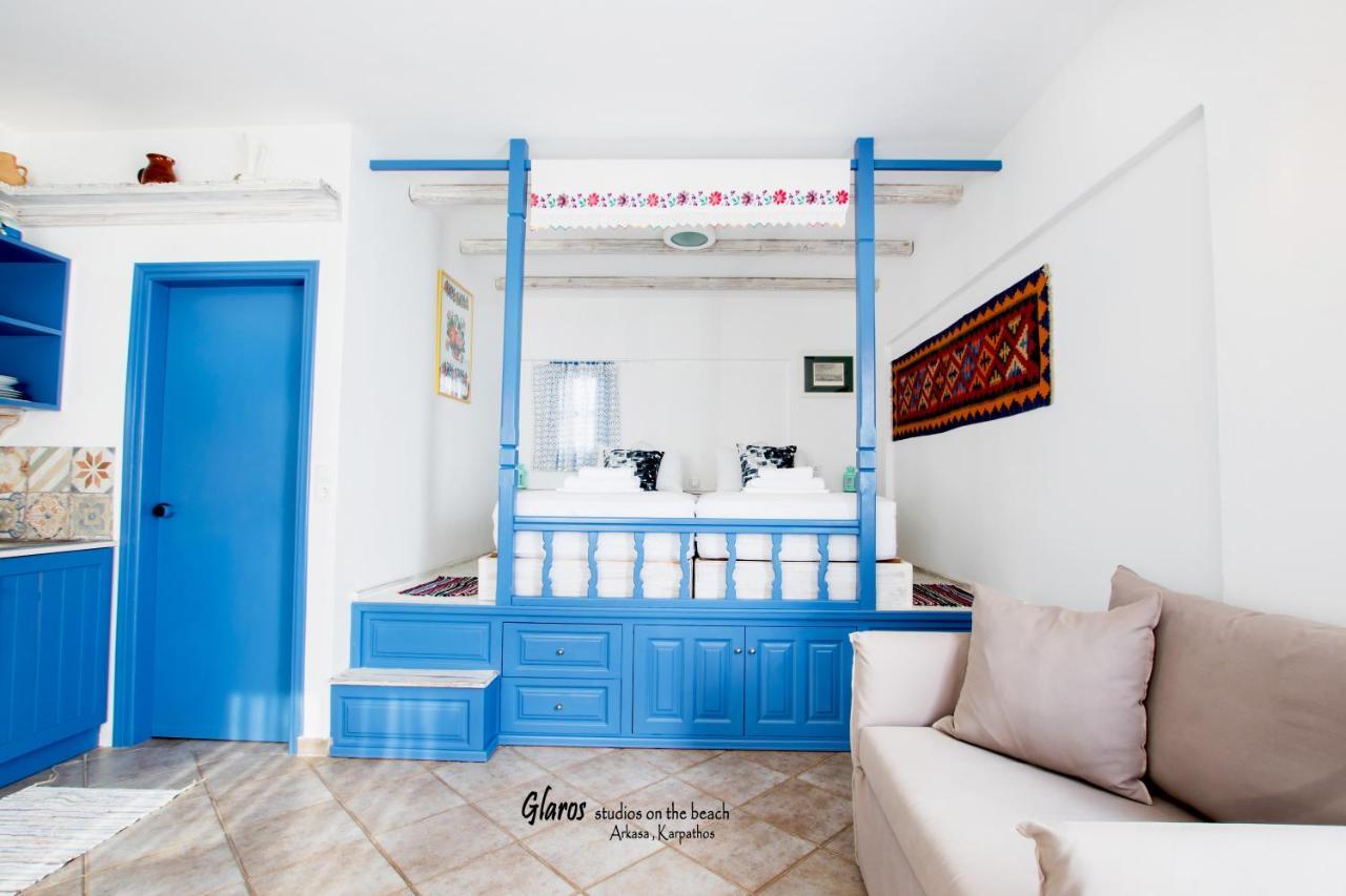 Апартаменты Glaros Luxury Studio On The Beach Аркаса Экстерьер фото